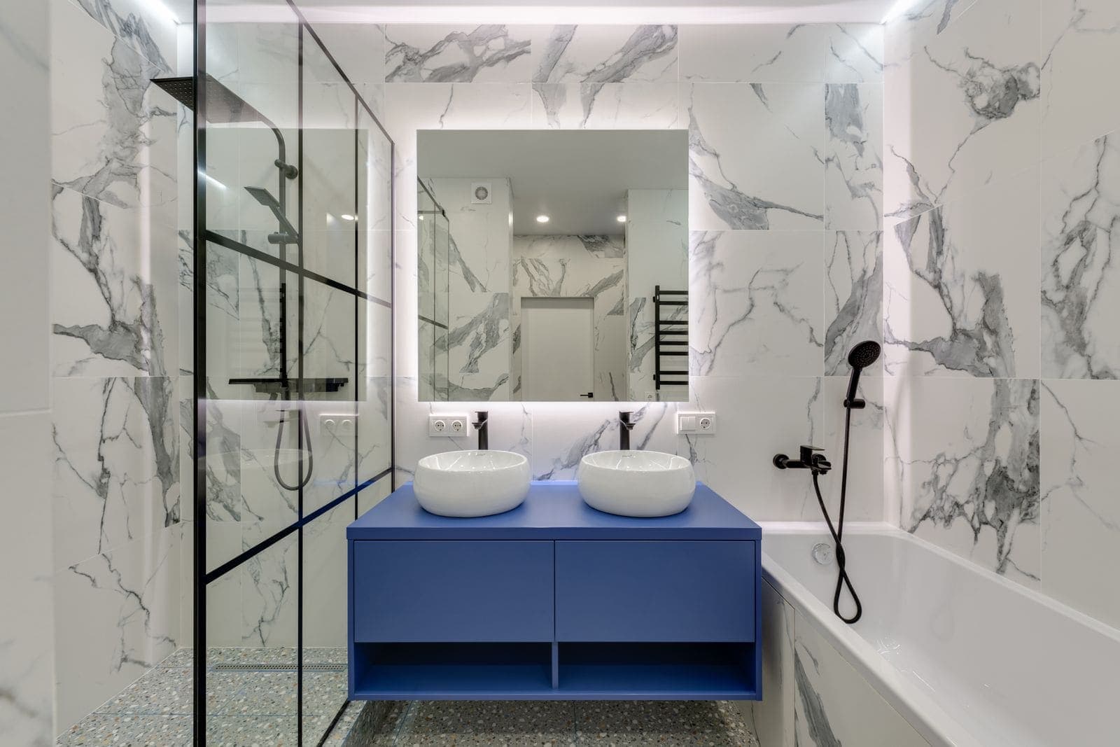 Douche à l'italienne